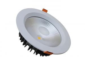 China Hotel / Mesuem Cob LED Downlight 5000K , 30W White LED Downlights With External Driver on sale