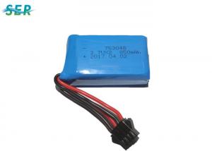 Quality Toy Helicopter RC Drone Battery 7.4V 753048 2S 850mAh With PCM XH/JST/SM Connector for sale