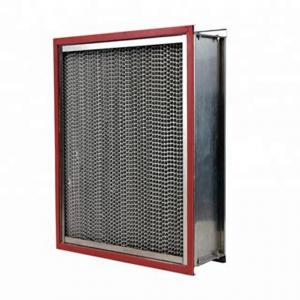 China Clean Room High Temperature Air Filter Ventilate System Use With Aluminum Pleated on sale