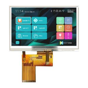 China 4.3 resistive touch display/480x272 IPS TFT LCD/TTL RGB interface/40-pin FPC connection/SC7283 controller/STM32/RK motherboard series display on sale