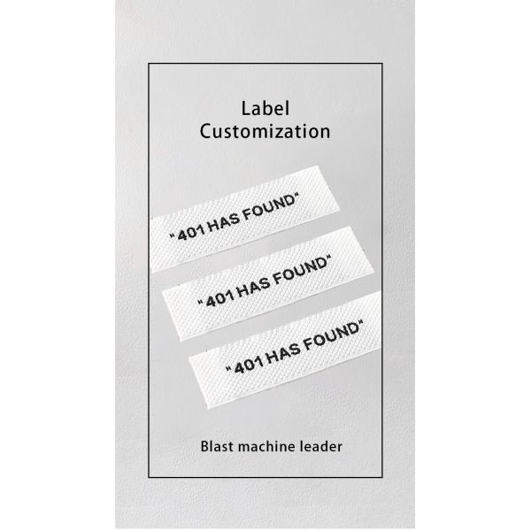 Garment custom label Factory Direct fashion garment label Embroidered Cotton personalised clothing label