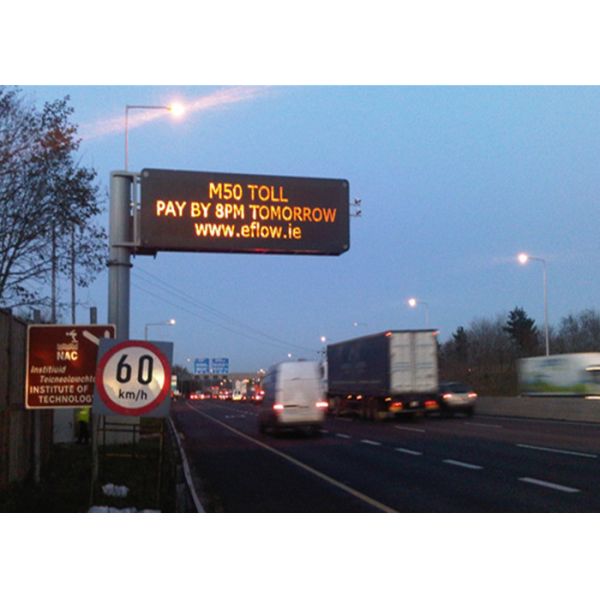 Fixed Electronic LED Traffic Display Full Color Brightness ≥ 7500 cd/sqm