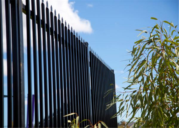 Akzo Nobel Powder Coated Steel Tubular Garrison Fence Panels 2100mm*2400mm