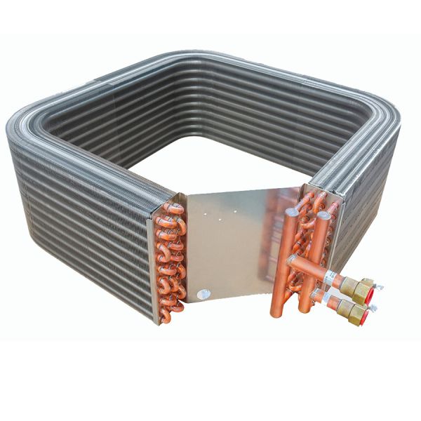 Aluminum Fin Tube Heat Exchanger Fin Type Condenser / Evaporator