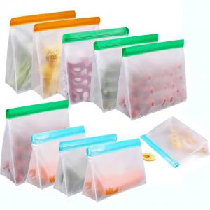 Quality Leakproof Peva Food Storage Bag Self Seal Reusable Waterproof Picnic Fresh Keeping for sale