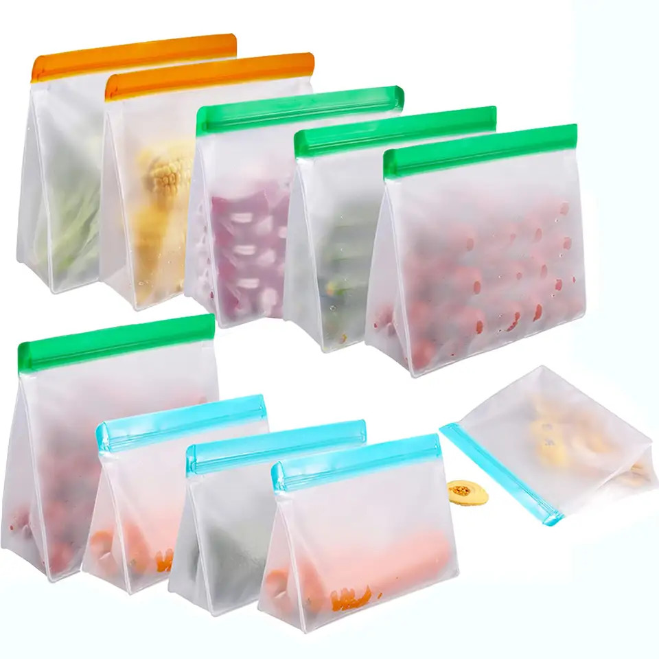 Buy cheap Leakproof Peva Food Storage Bag Self Seal Reusable Waterproof Picnic Fresh from wholesalers
