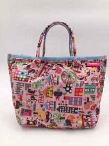 Quality Colorful 210D Ripstop Polyester Handbags Ladies Fashion Handbags Reusable for sale