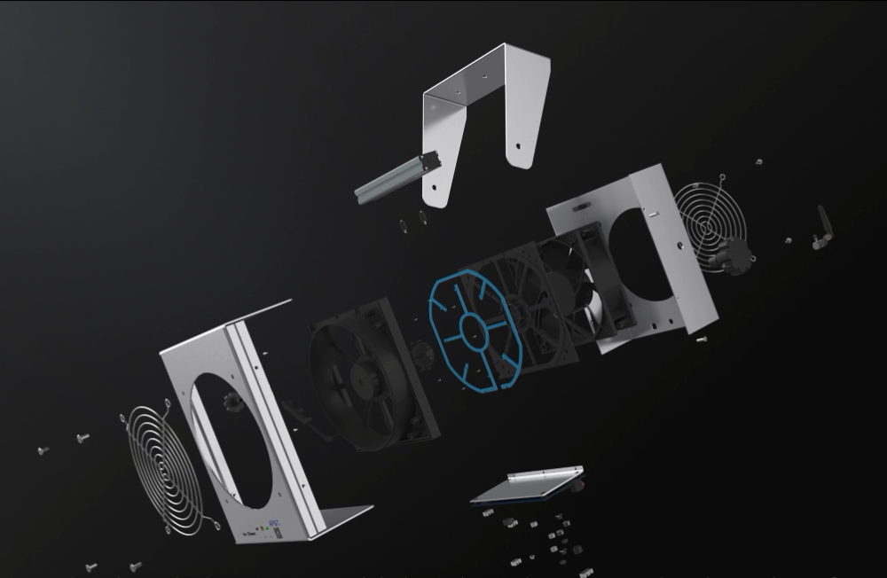 AP-DJ1802 Electrostatic Ionizing Air Blower Remove Static Blowers