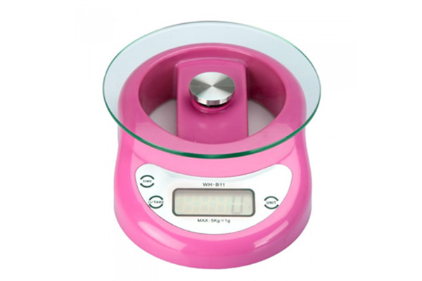 Circle Platform Design Digital Kitchen Scales , Time Countdown Electronic Weighing Scale