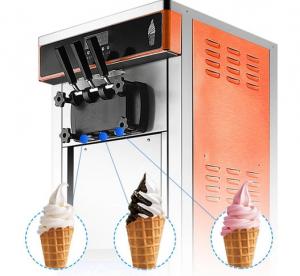 China Ice Cream Machine R22 Factory Supply Making Commercial Home 25L H Frozen Marketing Steel Key Stainless Power Engine Milk Food on sale