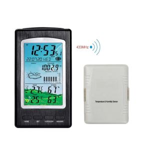 WS1070C Household Wireless Thermometer And Hygrometer With Moon Phase And