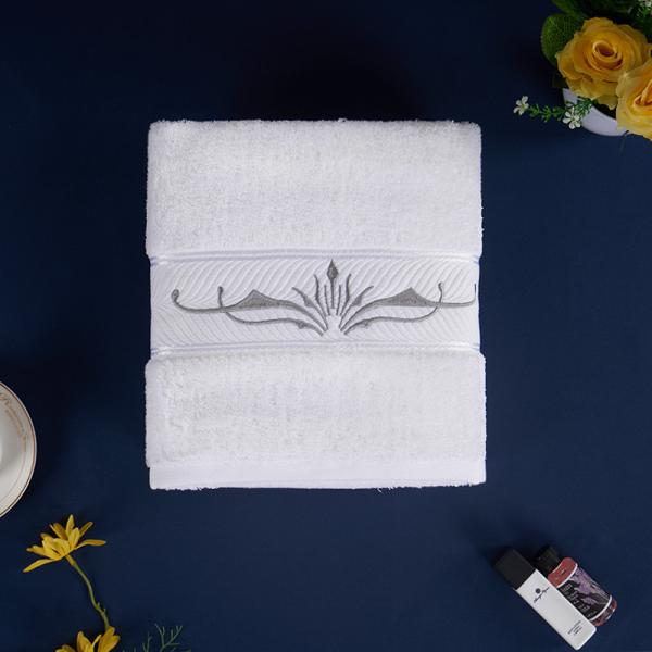 Fishbone Satin Hotel Towel Set Bath Towel Sets Gift Set Woven For Adults