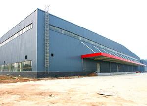 Quality Large Span Metal Storage Buildings Glass Wool Sandwich Panel Equipped for sale