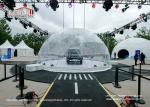 UV Resistant Transparent Geodesic Dome Tent , Outdoor Event Half Sphere Tent
