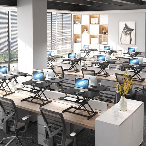 Stainless Steel Standing Folding Lift Table Adjustable Height Office Computer Desk