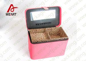 Quality Leopard Printed Cosmetics Foldable Paper Box With Mirror Matte Lamination Suface for sale