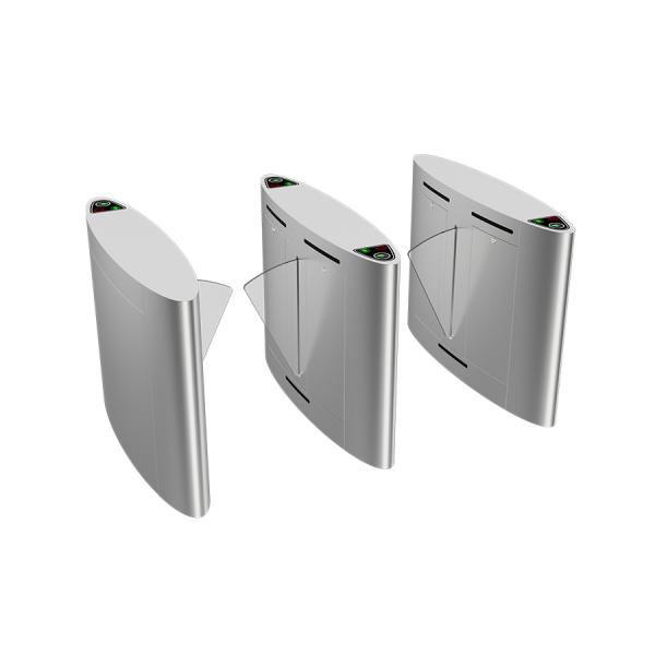 Buy AC 220V Flap Barrier Turnstile Security Access Control Flap Gate System With Face Recognition at wholesale prices
