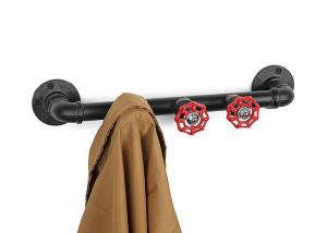 Quality Malleable Iron Industrial Pipe Coat Rack For Hanging Coats Easy Installation for sale