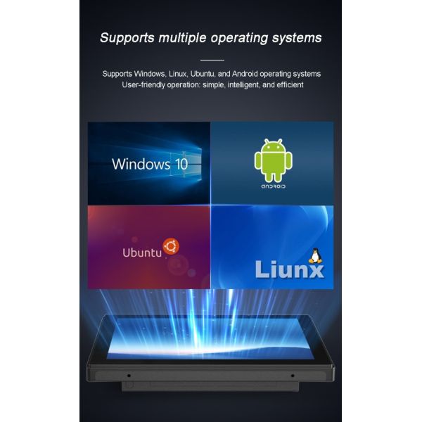 Embedded Capacitive Industrial Touch Screens 12.1 inch Linux LCD display 1280*800 resolution IP65 for variety of industries