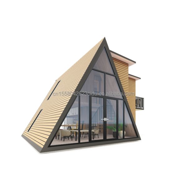 Customized Color Flat Packaging Prefabricated Houses Triangle House for Hotel