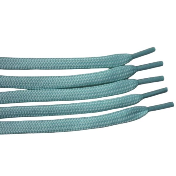 Flat Shoelace 100% Polyester Custom Color Drawstring Cord For Sneaker Shoes