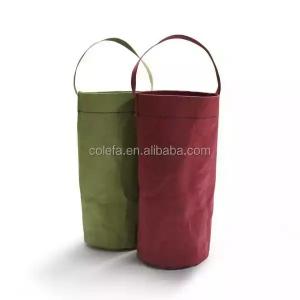 Quality Washable Kraft Paper Single Wine Bottle Bag Thermal / Tear Resistant Portable Waterproof for sale