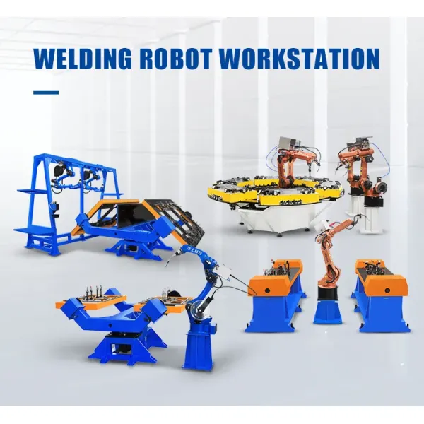 Hwashi Industrial CNC Welding Machine Robotic 6 Axis with Servo, Welding Robot Arm Positioner Rack, Automatic TIG Welding Robot