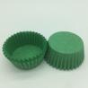 Buy cheap Non Stick Paper Cupcake Liners Round Shape Green Cupcake Holders Food Grade from wholesalers
