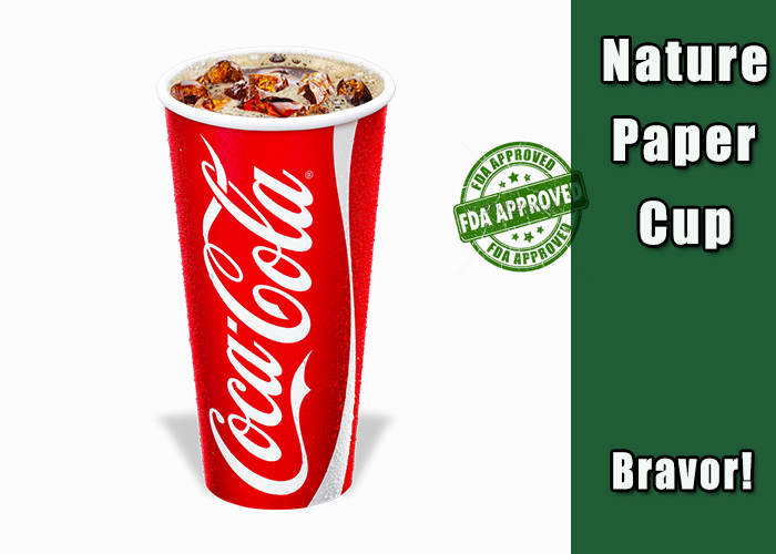 10 Oz Coca Cola Cold Drink Cups Recyclable Paper Material With Plastic Lids
