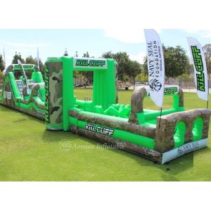 Quality Waterproof PVC Bouncy Castle Obstacle Course Survivor Challenge Inflatable Outdoor Play Equipment for sale