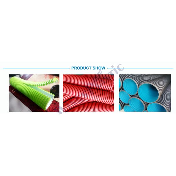 380V/50HZ Power Supply HDPE Double Wall Corrugated Pipe Machine for High Speed Production