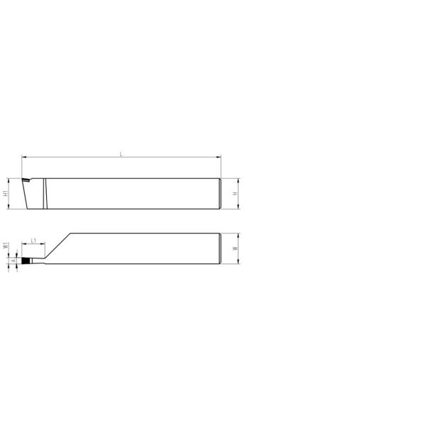 OEM PCD External Grooving Tools Tungsten Carbide Cutting Tools