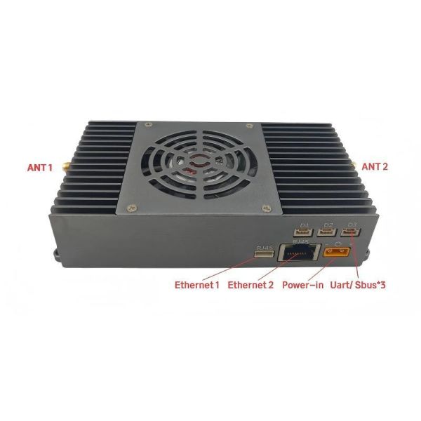 UHF/ L bands Network 150km UAV Video Transmitter With Frequency Hopping Spread Spectrum