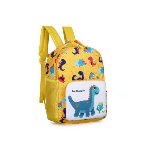 Quality Zipper Closure 600D Polyester Backpacks For 4 Year Olds Yellow Blue for sale