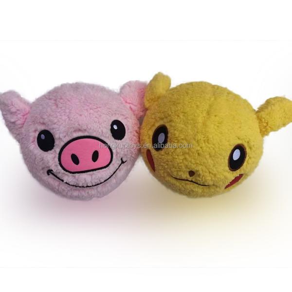 Polyester Gas-filled Spring Inflatable Plush Fuzzy Ball for Kids Aged 14 Years up