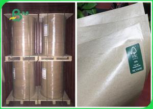 China 50g 60g 80g MG Brown Kraft Paper Coated With Food Grade Plastic 100cm In Rolls on sale