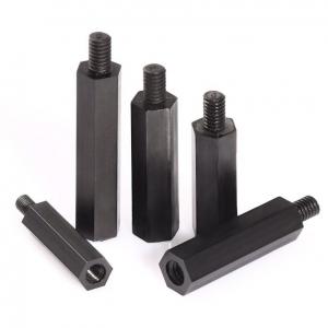 Quality Black Nylon Male Female Standoffs , Hex Type M4 Threaded Standoff For Machine for sale
