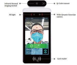 China EU QR Code IP65 Face Recognition Scanner With MIPS Access Control System on sale