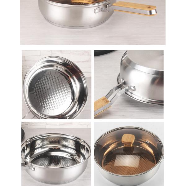 Factory Wholesale Different Size Cookware Set Custom Pots Wholesale 12pcs Stainless Steel Cooking Pot And Pan Set