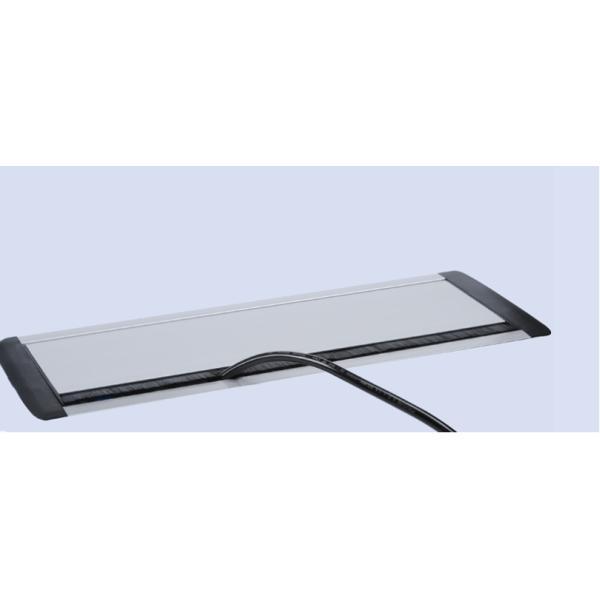 Silver Color Flip Up Sockets Aluminum Alloy Desk Power Data Module