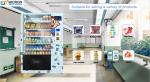Cheap Snacks And Drinks Vending Machine With Keyboard And Refrigeration System