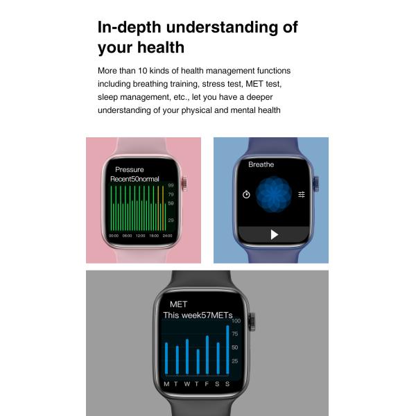 HW22 Ble Call Heart Rate Monitor Watch Smart Watch IWO 12Pro