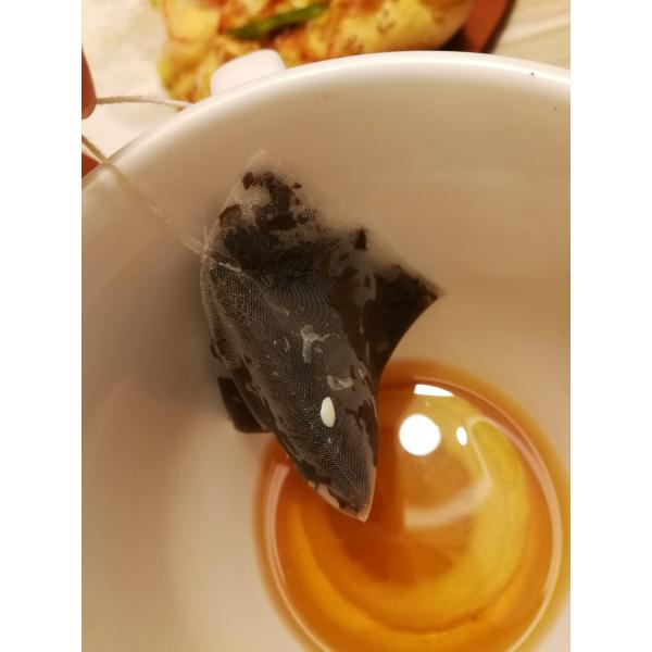 Biodegradable Corn Fiber Mesh Filter Bags , Empty Nylon Pyramid Tea Bags With Tag