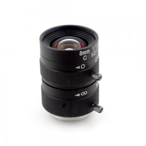 China 3.0 Megapixel Machine Vision Lens 1/2 Manual Fixed 8mm Focal Length High Resolution on sale