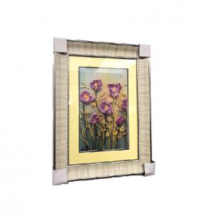 China Decor Dining Room Metal Frame Art ,  200x300mm  Gold / Silver  Picture Frame Art on sale