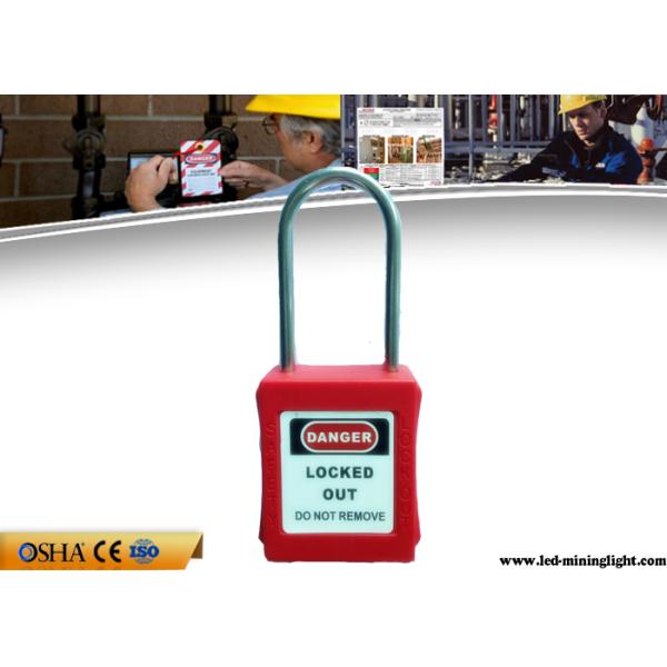 4mm Thin Stainless Steel Shackle Master Key Safety Lockout Padlocks