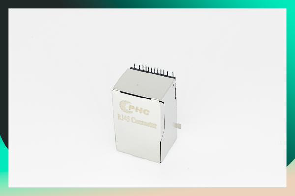 10/100 Base -TX Modular Plug 100M SMT Ethernet Jack Tab UP 12- Pin With LED RJ45