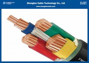 Quality 0.6/1KV 4 Cores Power Cable / Cu(AL)/XLPE/SWA/PVC LV Armoured Cable Application for sale