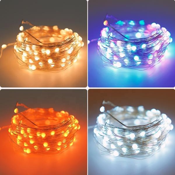 Multi Color Changing Fairy Lights USB Plug In Fairy String Lights Remote Timer