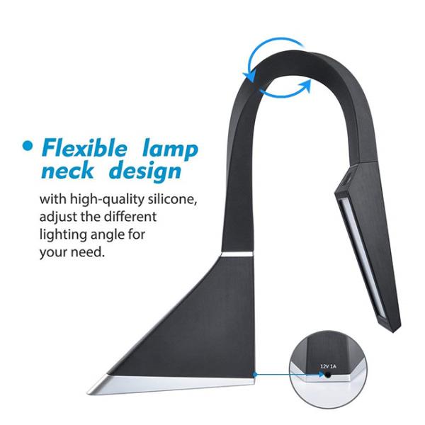 Bedroom / Office Smart LED Table Lamp 7W Touch Switch Adjustable Direction LED Lighting